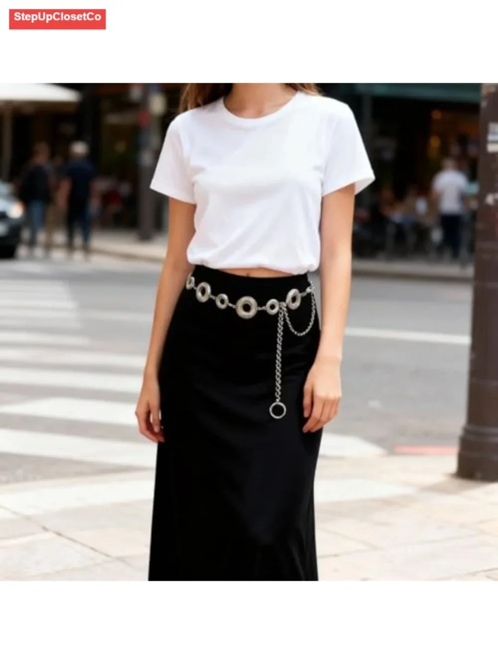 Adjustable Metal Waist Chain Belt Women Alloy Body Chain For Dresses